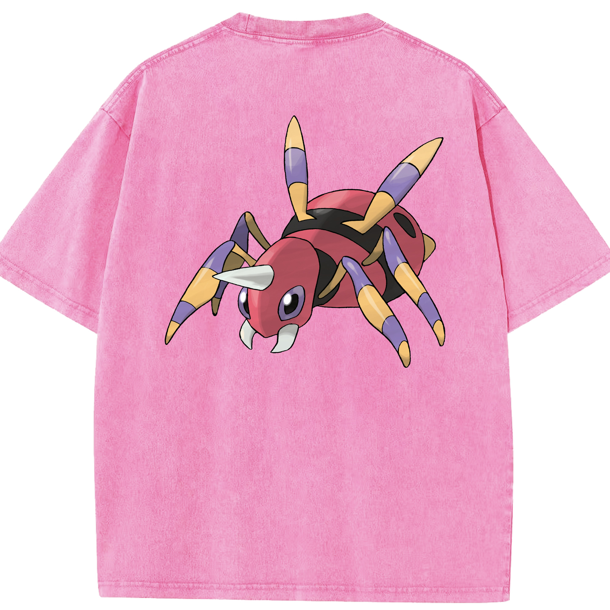 （画像用） ポケットモンスター Pokémon 綿100% ヴィンテージ風 半袖Tシャツ（背面プリント）